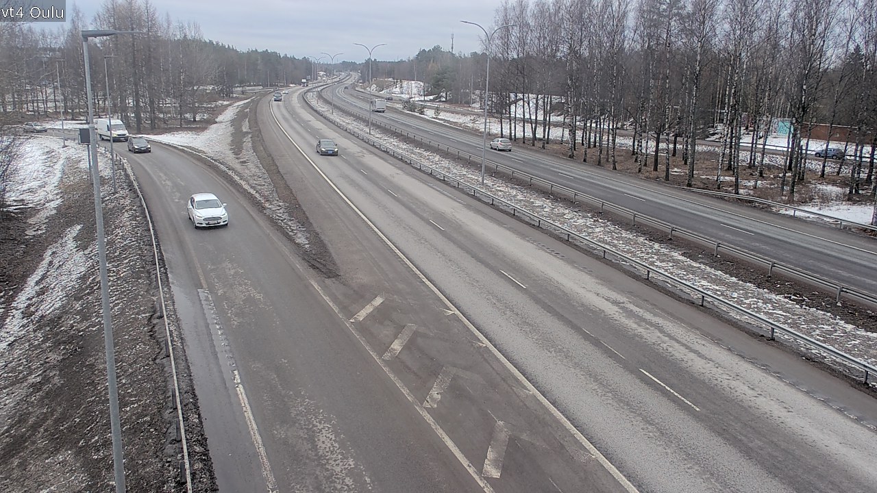 Weather Camera Image Väg 4 Uleåborg, Oulu, Pohjois-Pohjanmaa