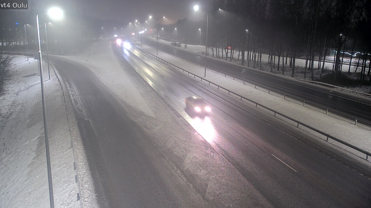 Weather Camera Image Väg 4 Uleåborg, Oulu, Pohjois-Pohjanmaa