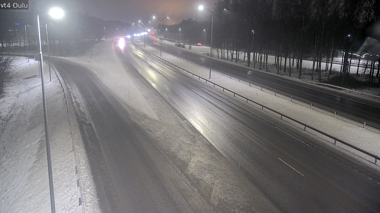 Weather Camera Image Väg 4 Uleåborg, Oulu, Pohjois-Pohjanmaa