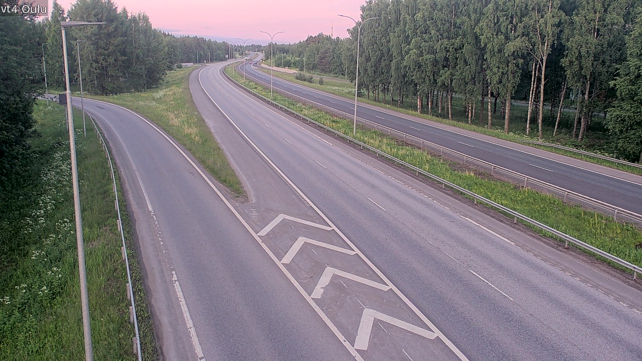 Weather Camera Image Väg 4 Uleåborg, Oulu, Pohjois-Pohjanmaa