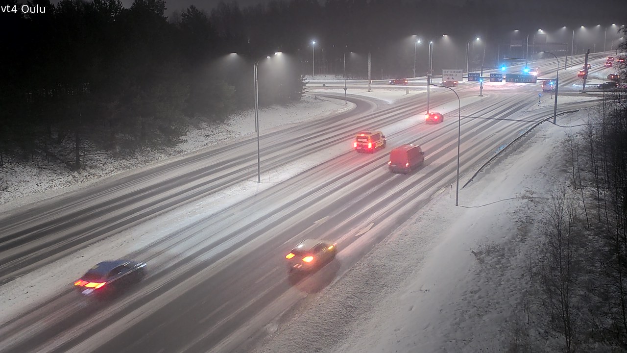 Weather Camera Image Väg 4 Uleåborg, Oulu, Pohjois-Pohjanmaa