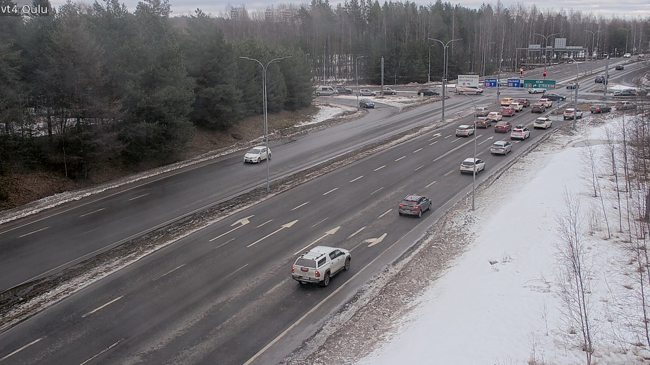 Weather Camera Image Väg 4 Uleåborg, Oulu, Pohjois-Pohjanmaa