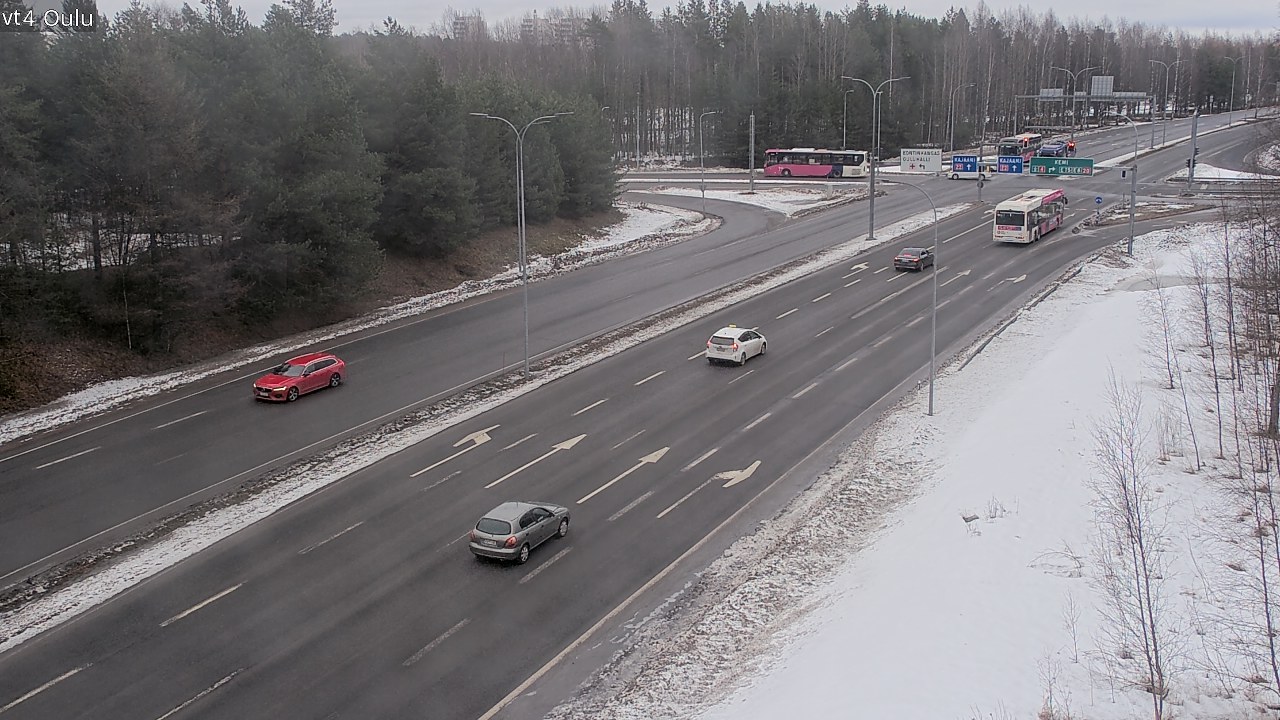 Weather Camera Image Road 4 Oulu, Oulu, Pohjois-Pohjanmaa