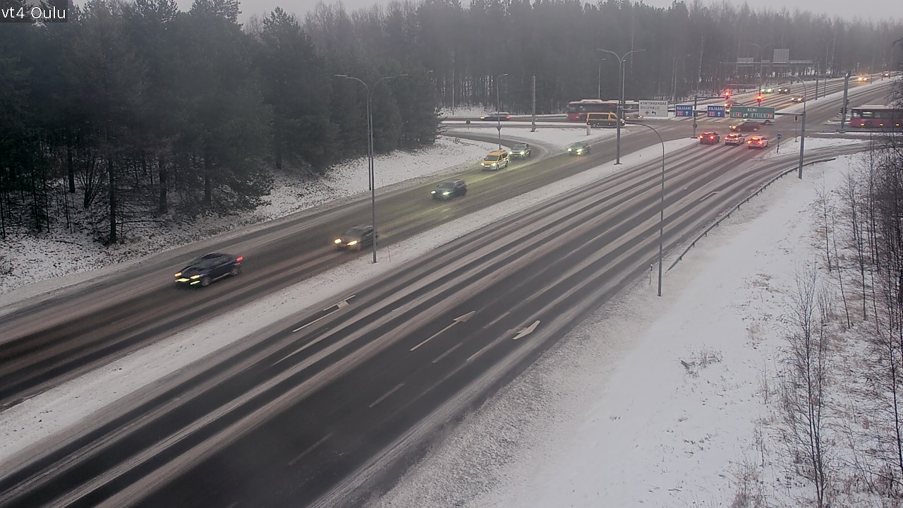 Weather Camera Image Väg 4 Uleåborg, Oulu, Pohjois-Pohjanmaa