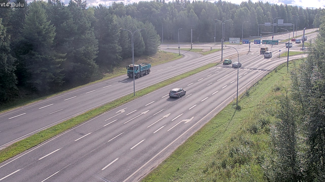 Weather Camera Image Väg 4 Uleåborg, Oulu, Pohjois-Pohjanmaa