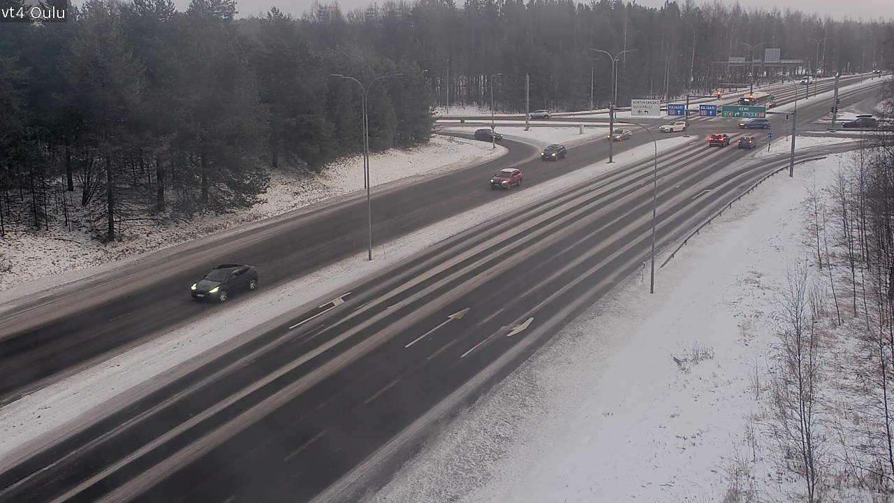 Weather Camera Image Väg 4 Uleåborg, Oulu, Pohjois-Pohjanmaa