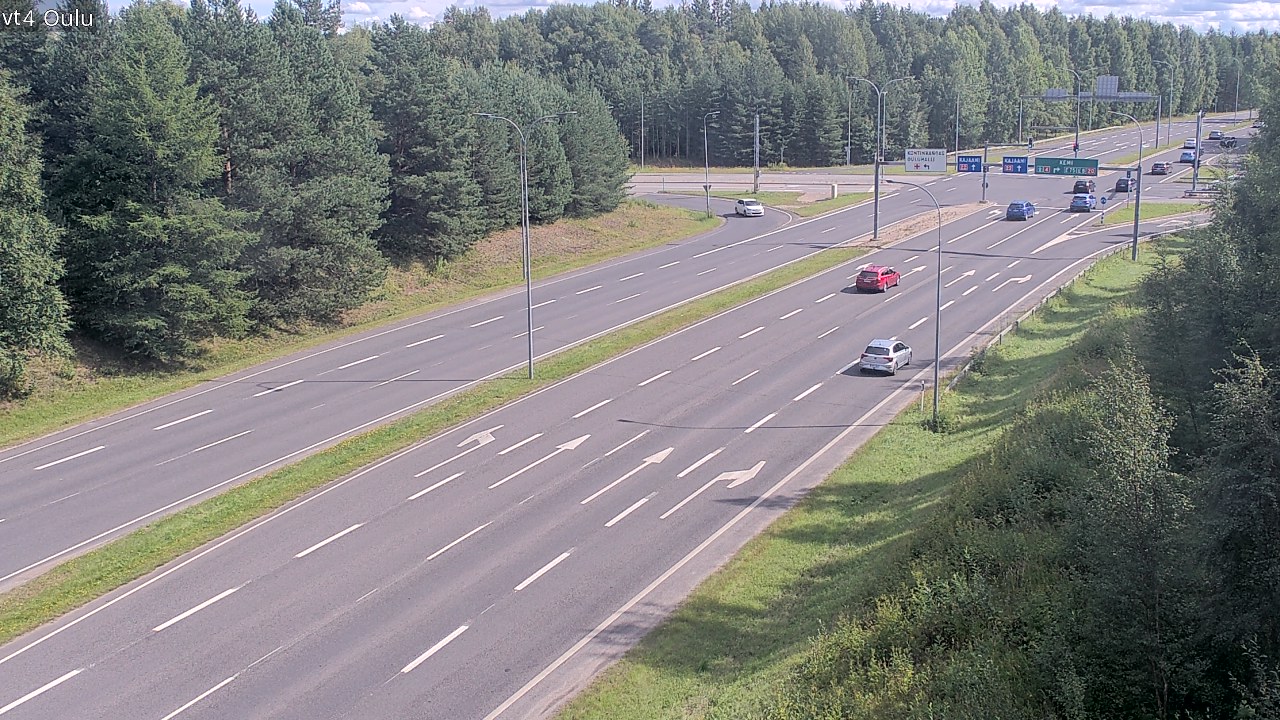 Weather Camera Image Väg 4 Uleåborg, Oulu, Pohjois-Pohjanmaa