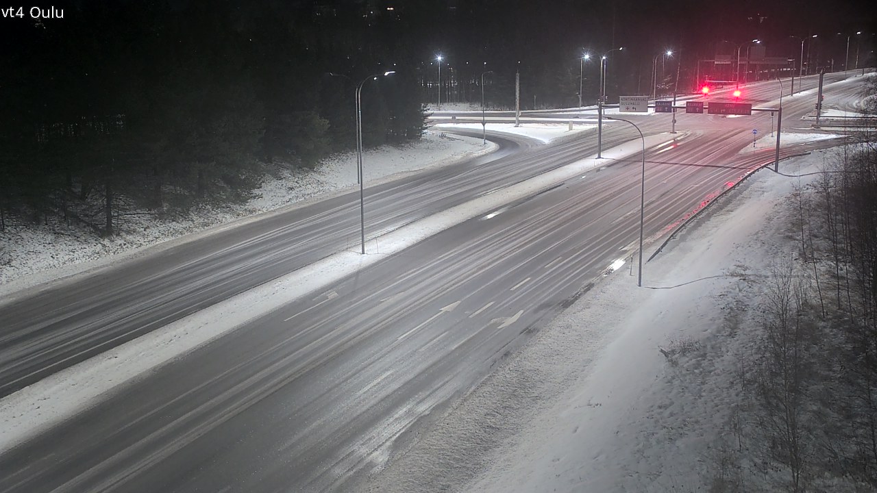 Weather Camera Image Väg 4 Uleåborg, Oulu, Pohjois-Pohjanmaa