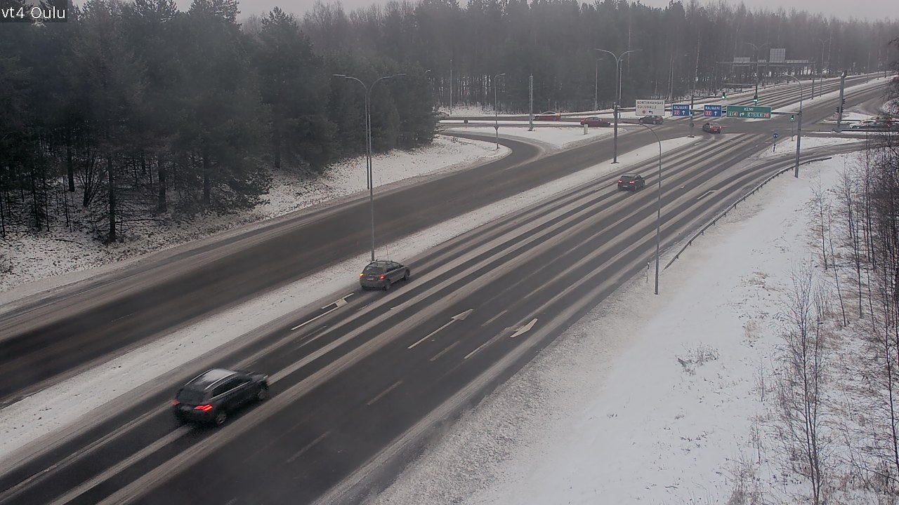 Weather Camera Image Väg 4 Uleåborg, Oulu, Pohjois-Pohjanmaa