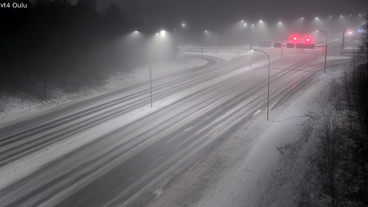 Weather Camera Image Väg 4 Uleåborg, Oulu, Pohjois-Pohjanmaa