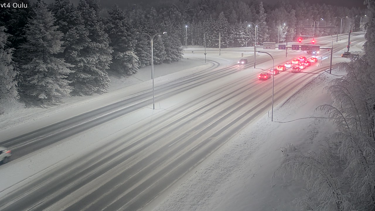 Weather Camera Image Road 4 Oulu, Oulu, Pohjois-Pohjanmaa