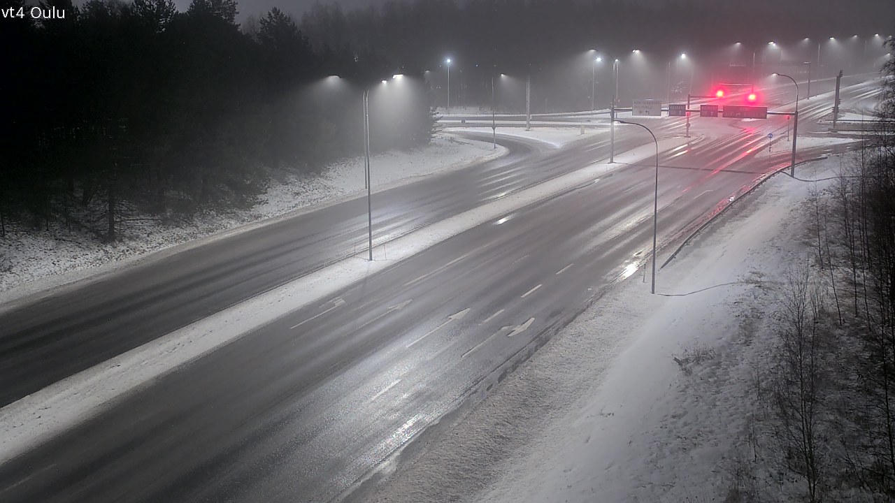 Weather Camera Image Väg 4 Uleåborg, Oulu, Pohjois-Pohjanmaa