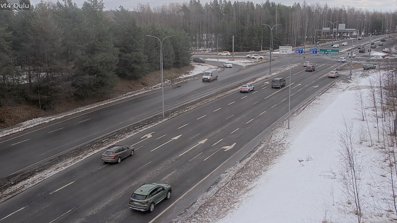Weather Camera Image Road 4 Oulu, Oulu, Pohjois-Pohjanmaa