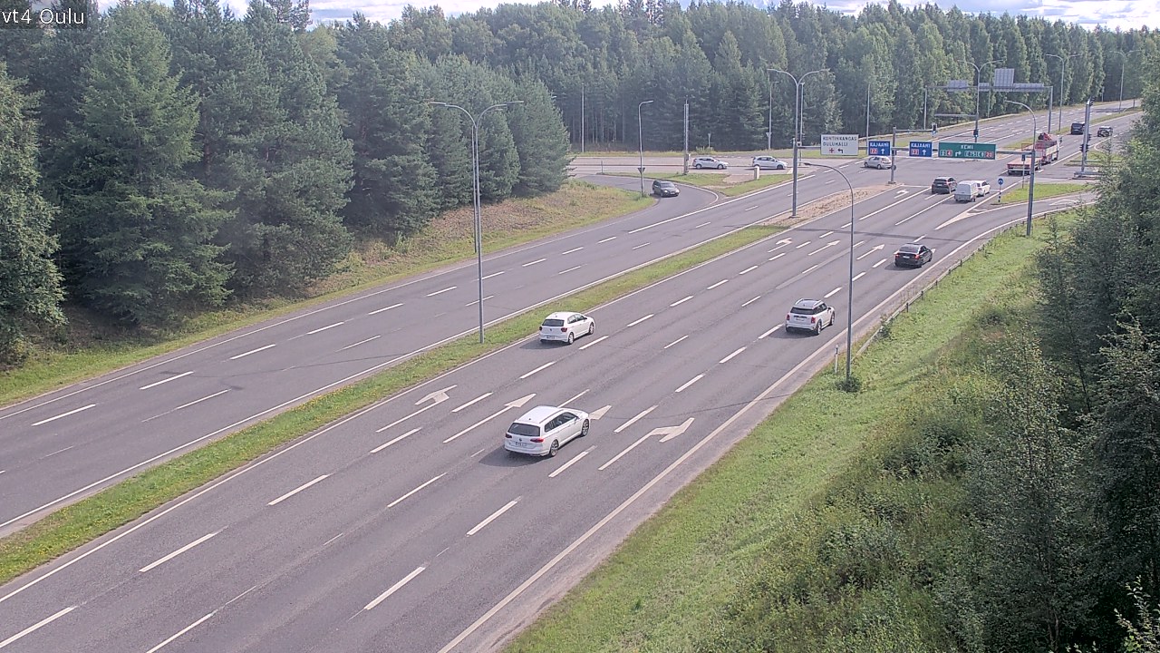 Weather Camera Image Väg 4 Uleåborg, Oulu, Pohjois-Pohjanmaa
