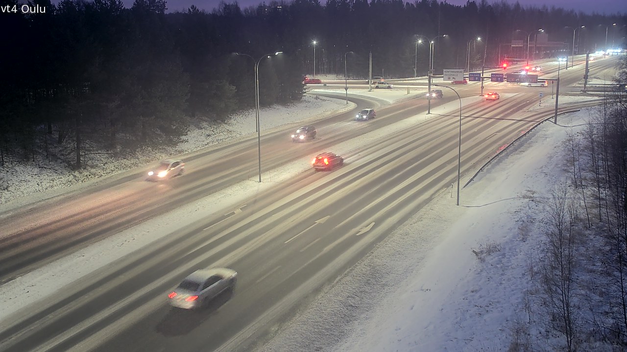 Weather Camera Image Väg 4 Uleåborg, Oulu, Pohjois-Pohjanmaa