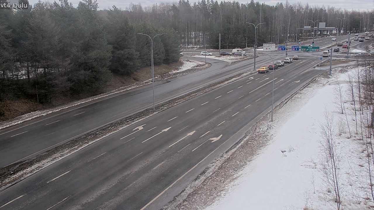 Weather Camera Image Väg 4 Uleåborg, Oulu, Pohjois-Pohjanmaa