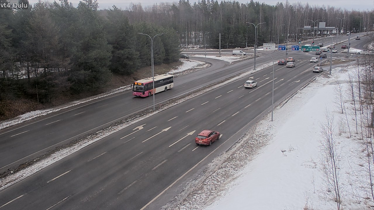Weather Camera Image Road 4 Oulu, Oulu, Pohjois-Pohjanmaa