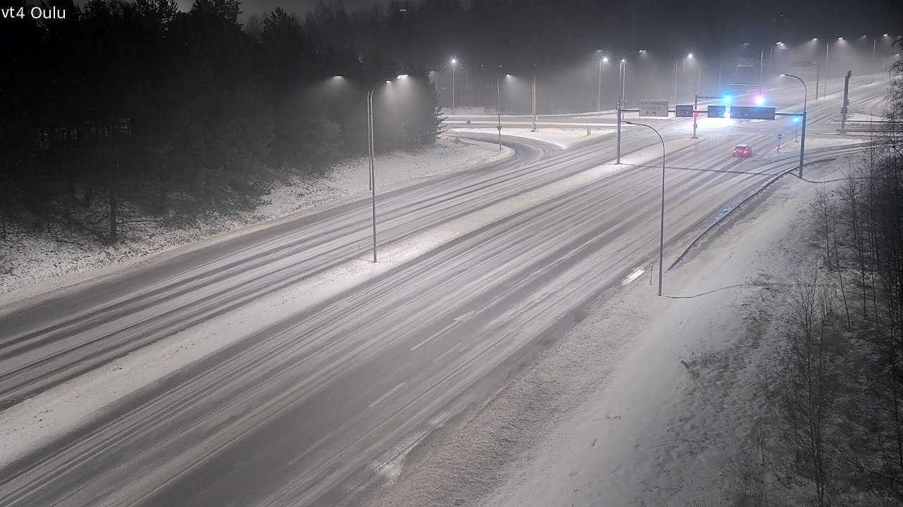 Weather Camera Image Väg 4 Uleåborg, Oulu, Pohjois-Pohjanmaa