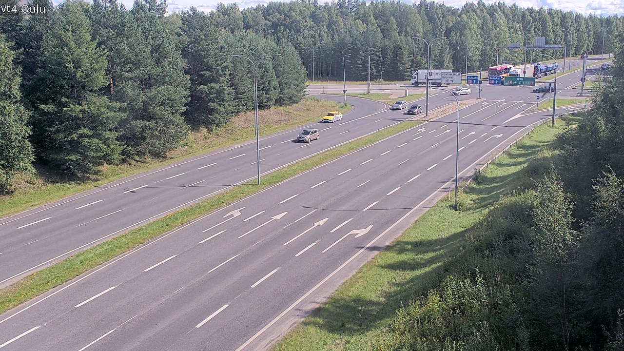 Weather Camera Image Väg 4 Uleåborg, Oulu, Pohjois-Pohjanmaa