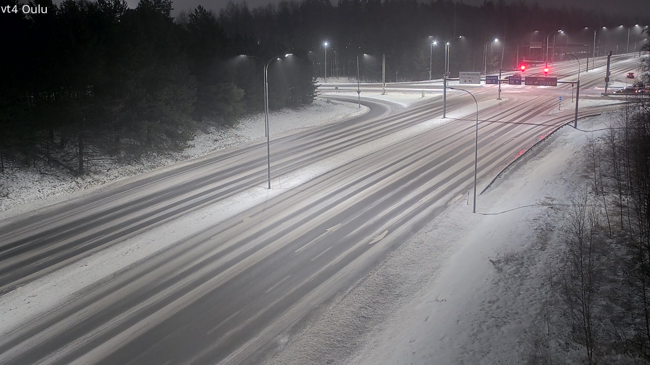 Weather Camera Image Väg 4 Uleåborg, Oulu, Pohjois-Pohjanmaa