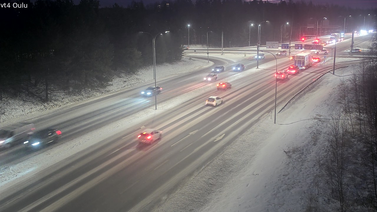 Weather Camera Image Väg 4 Uleåborg, Oulu, Pohjois-Pohjanmaa