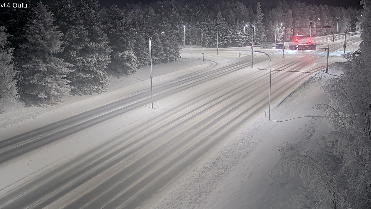 Weather Camera Image Road 4 Oulu, Oulu, Pohjois-Pohjanmaa