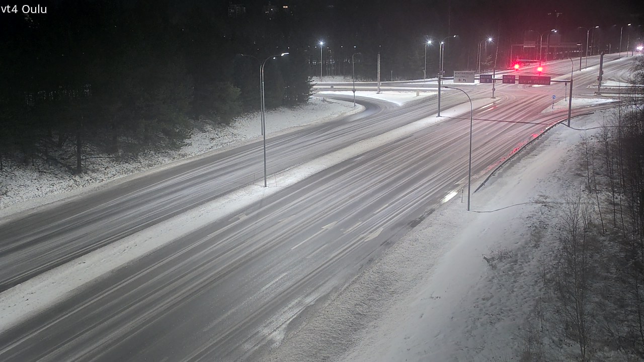 Weather Camera Image Väg 4 Uleåborg, Oulu, Pohjois-Pohjanmaa