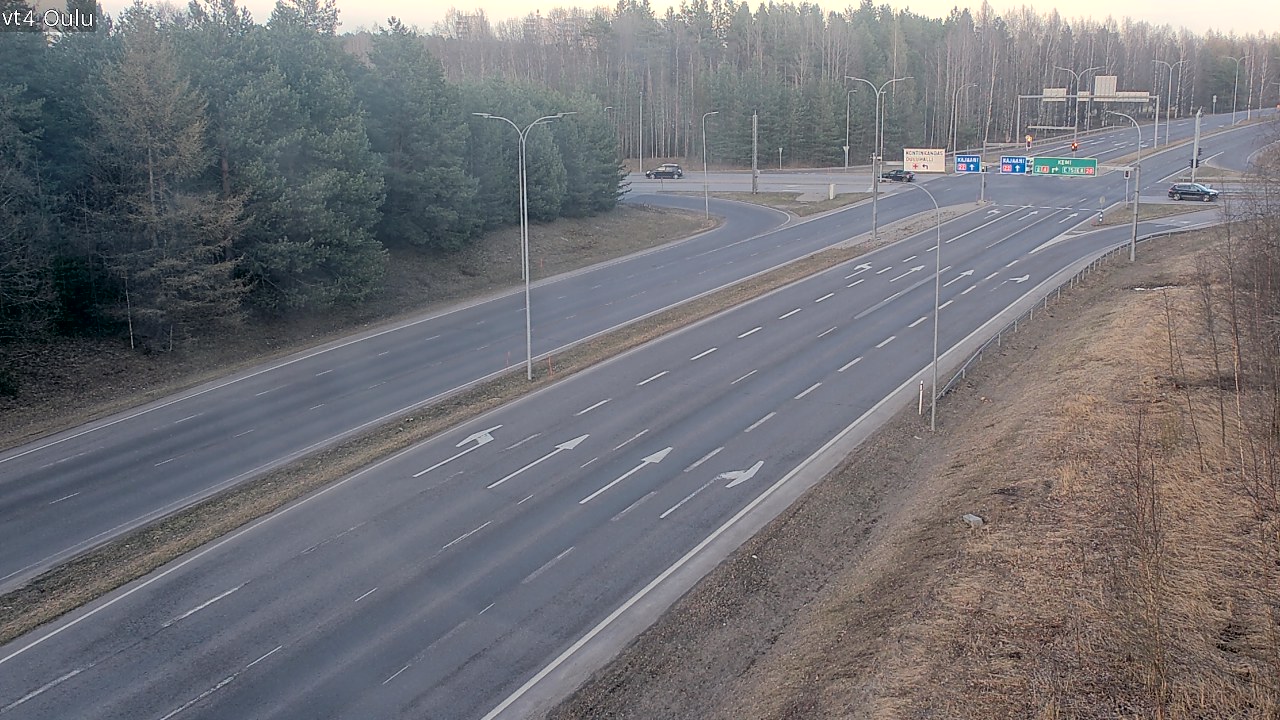 Weather Camera Image Väg 4 Uleåborg, Oulu, Pohjois-Pohjanmaa