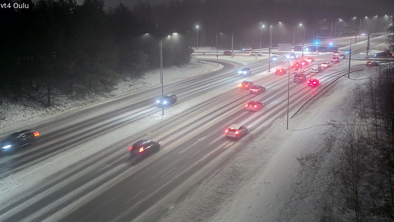 Weather Camera Image Väg 4 Uleåborg, Oulu, Pohjois-Pohjanmaa