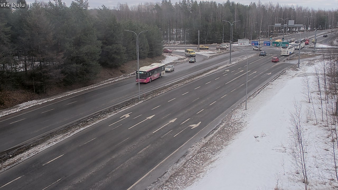 Weather Camera Image Road 4 Oulu, Oulu, Pohjois-Pohjanmaa