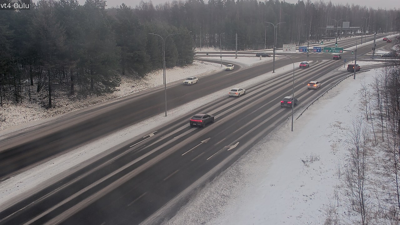 Weather Camera Image Väg 4 Uleåborg, Oulu, Pohjois-Pohjanmaa