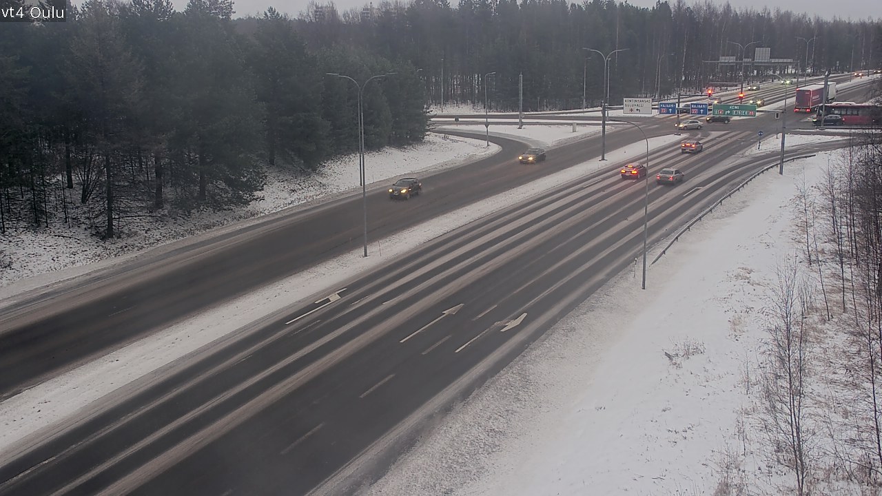 Weather Camera Image Väg 4 Uleåborg, Oulu, Pohjois-Pohjanmaa