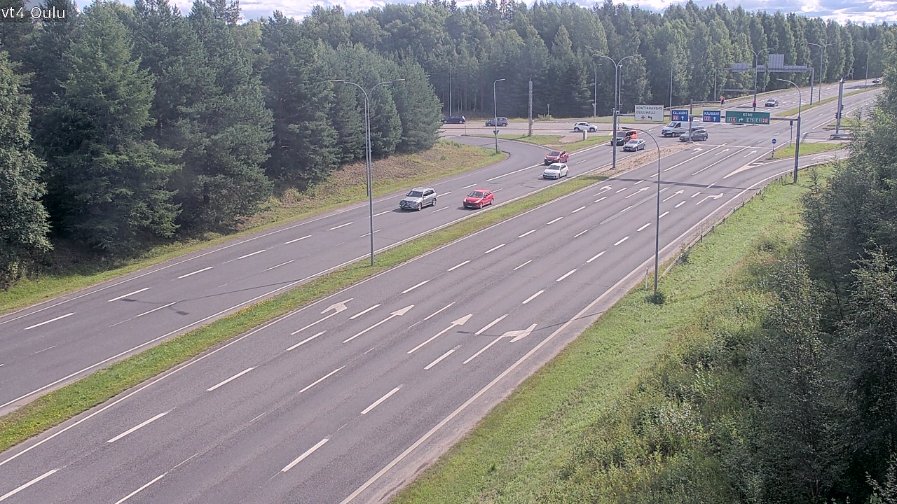 Weather Camera Image Väg 4 Uleåborg, Oulu, Pohjois-Pohjanmaa