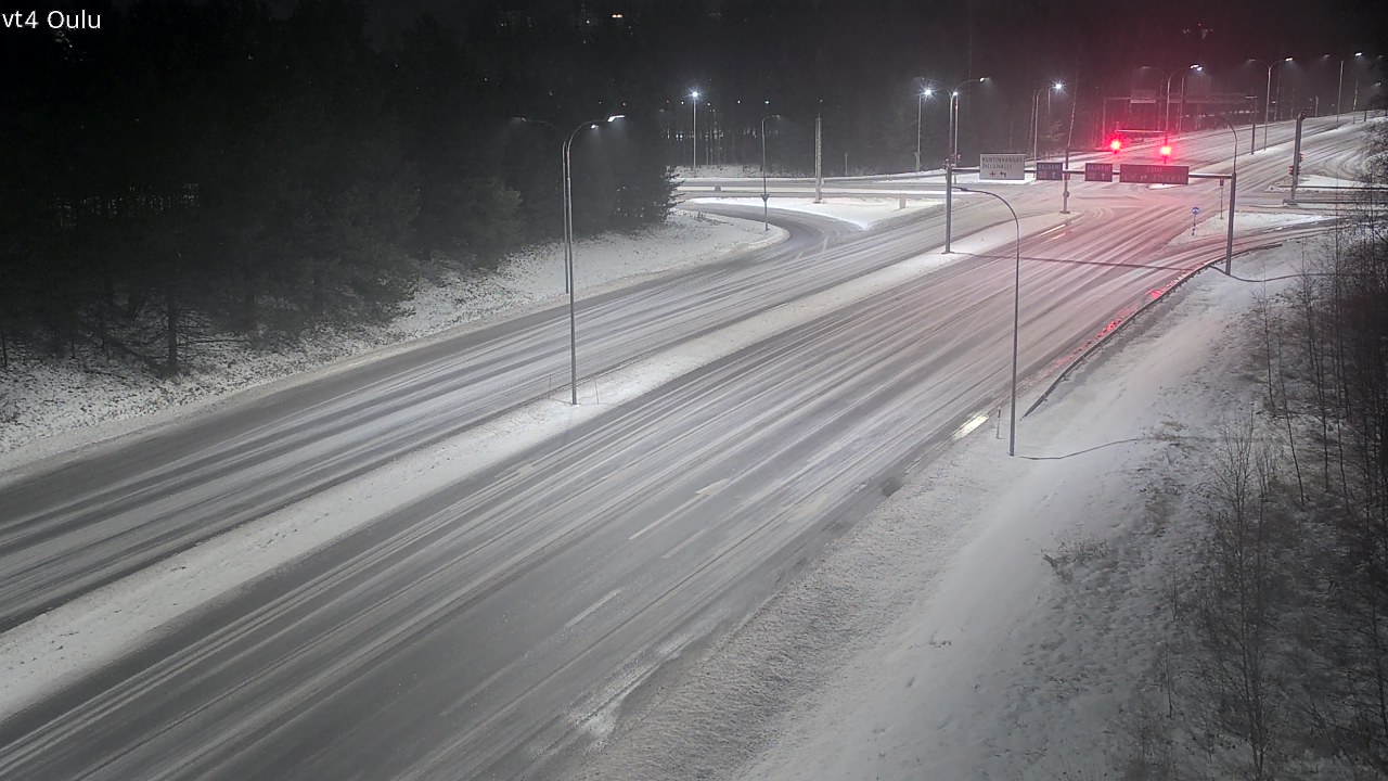 Weather Camera Image Väg 4 Uleåborg, Oulu, Pohjois-Pohjanmaa