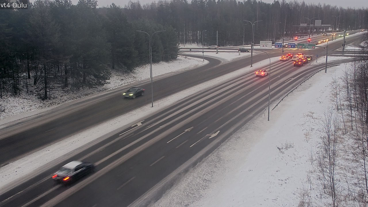 Weather Camera Image Väg 4 Uleåborg, Oulu, Pohjois-Pohjanmaa