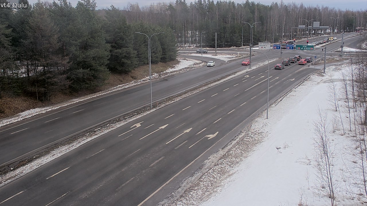 Weather Camera Image Road 4 Oulu, Oulu, Pohjois-Pohjanmaa