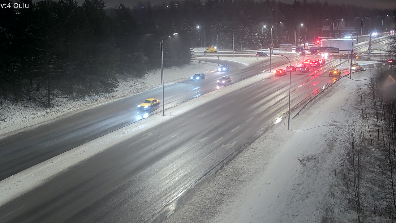 Weather Camera Image Väg 4 Uleåborg, Oulu, Pohjois-Pohjanmaa