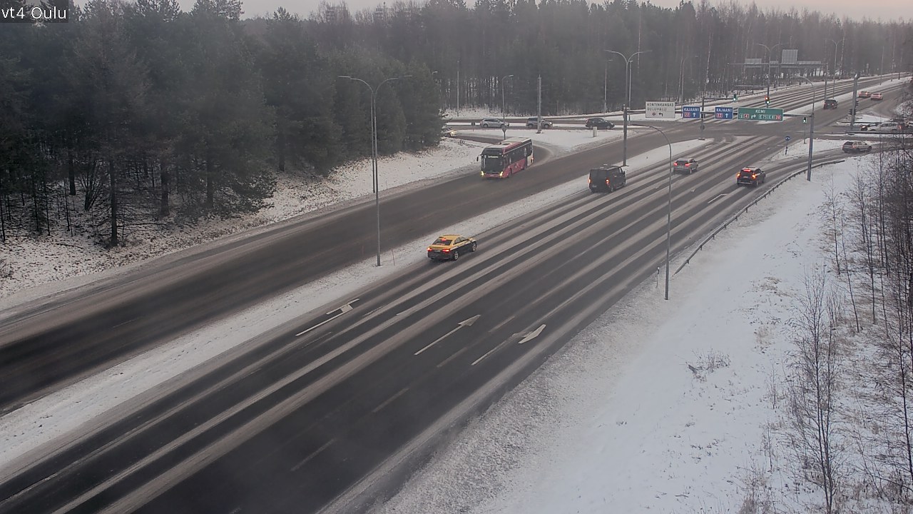 Weather Camera Image Väg 4 Uleåborg, Oulu, Pohjois-Pohjanmaa