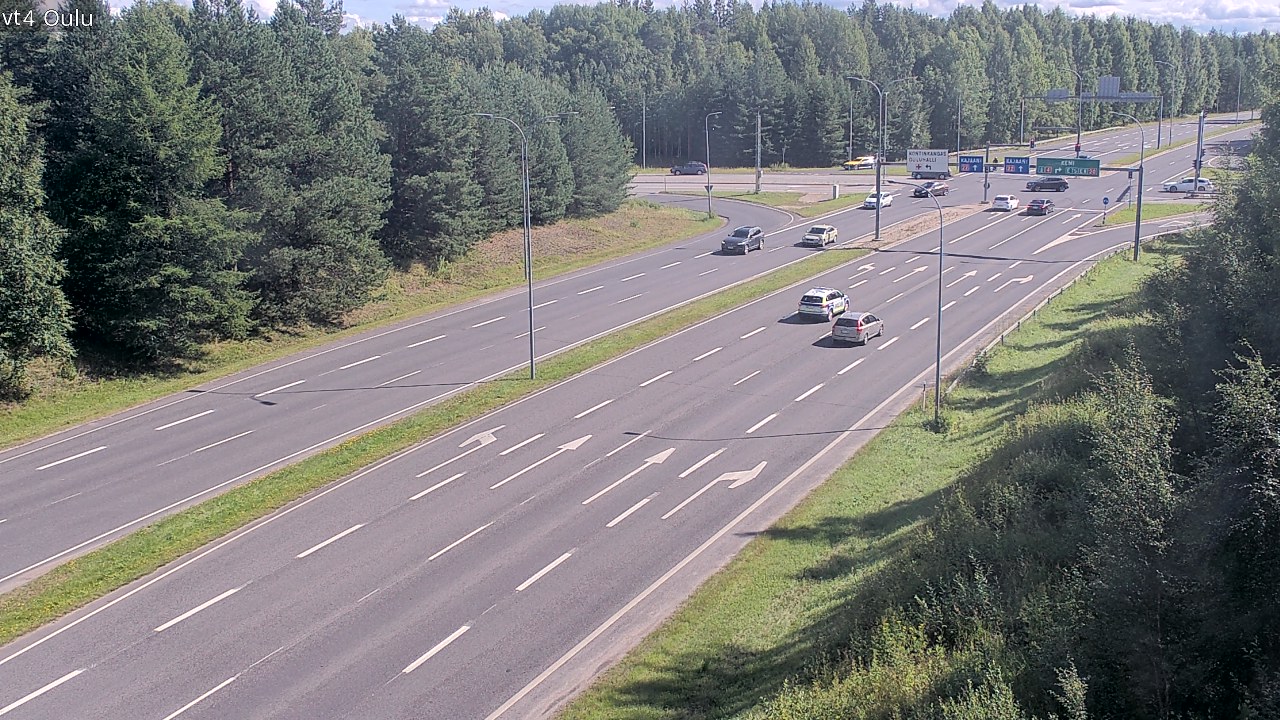Weather Camera Image Väg 4 Uleåborg, Oulu, Pohjois-Pohjanmaa