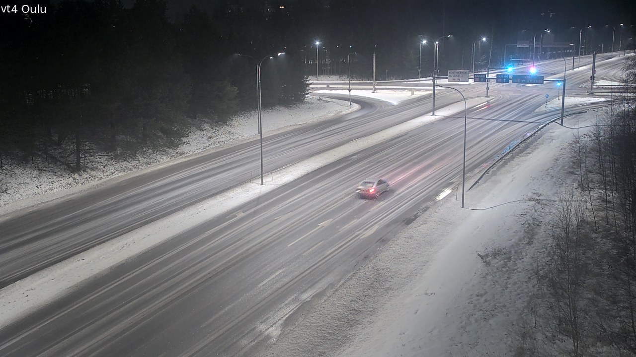 Weather Camera Image Väg 4 Uleåborg, Oulu, Pohjois-Pohjanmaa