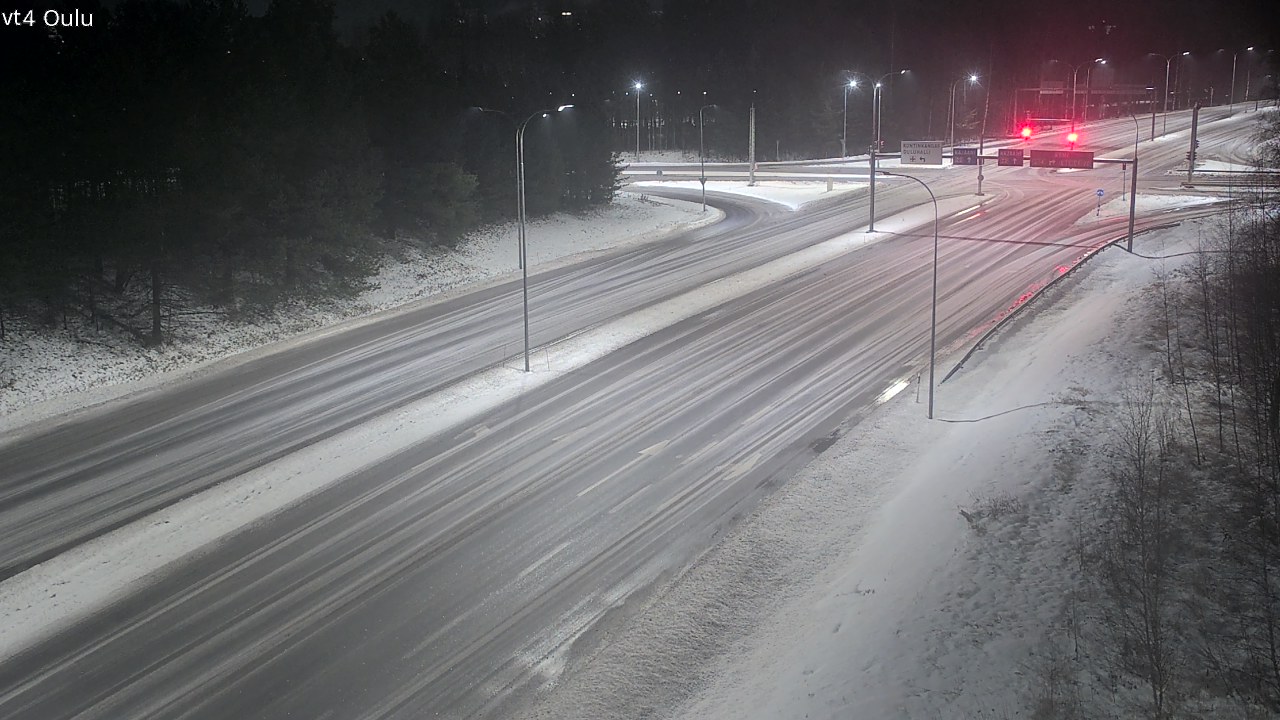 Weather Camera Image Väg 4 Uleåborg, Oulu, Pohjois-Pohjanmaa