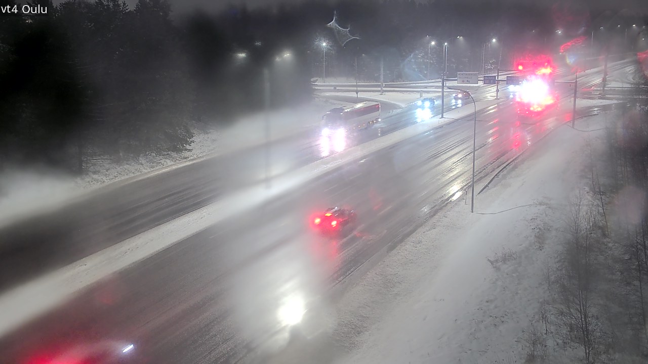 Weather Camera Image Väg 4 Uleåborg, Oulu, Pohjois-Pohjanmaa