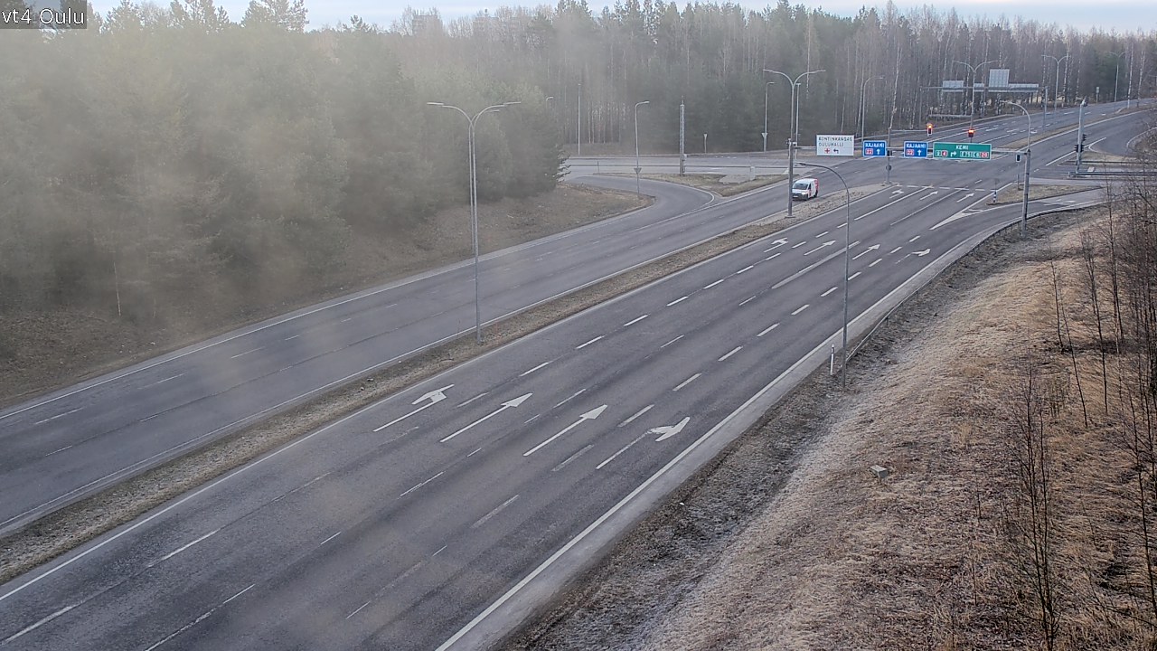 Weather Camera Image Väg 4 Uleåborg, Oulu, Pohjois-Pohjanmaa