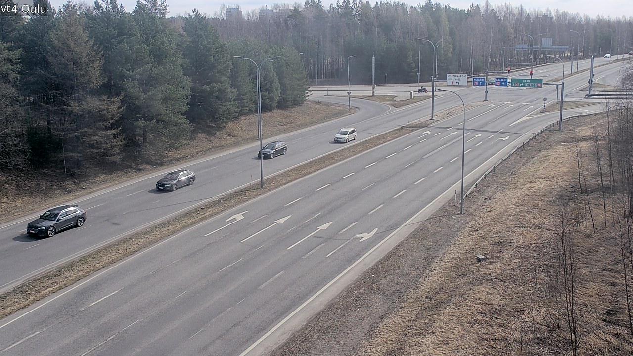 Weather Camera Image Väg 4 Uleåborg, Oulu, Pohjois-Pohjanmaa