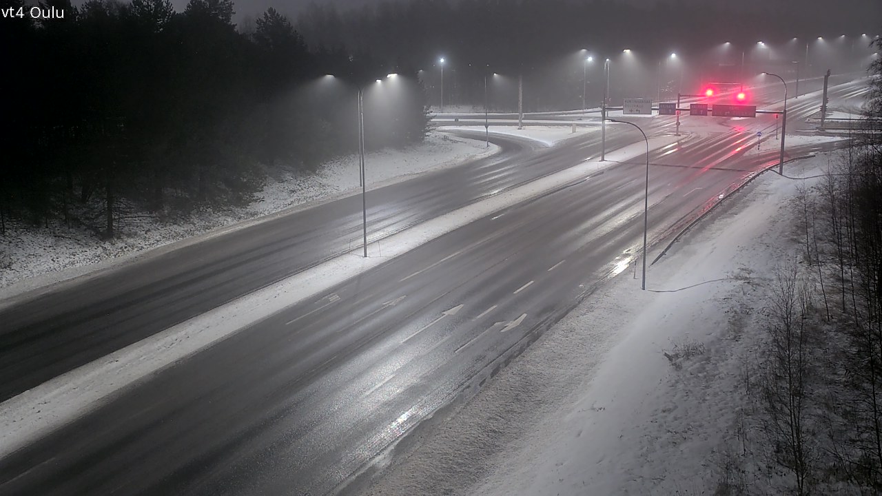 Weather Camera Image Väg 4 Uleåborg, Oulu, Pohjois-Pohjanmaa