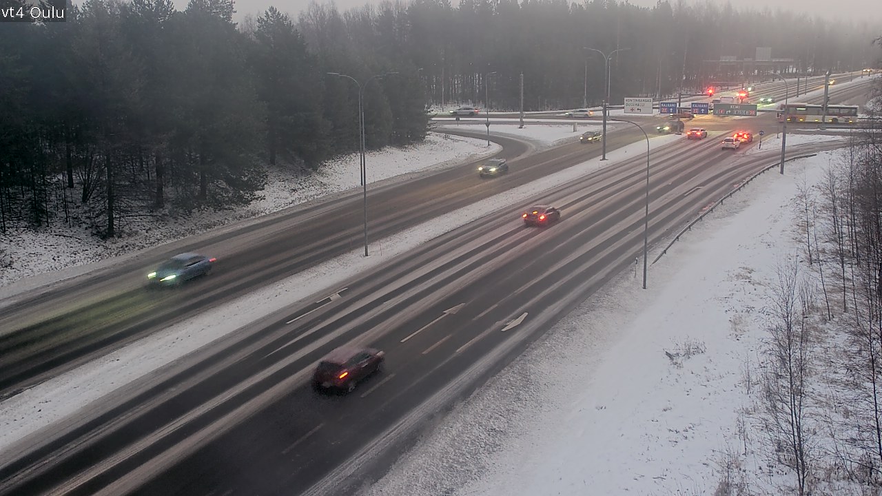Weather Camera Image Väg 4 Uleåborg, Oulu, Pohjois-Pohjanmaa