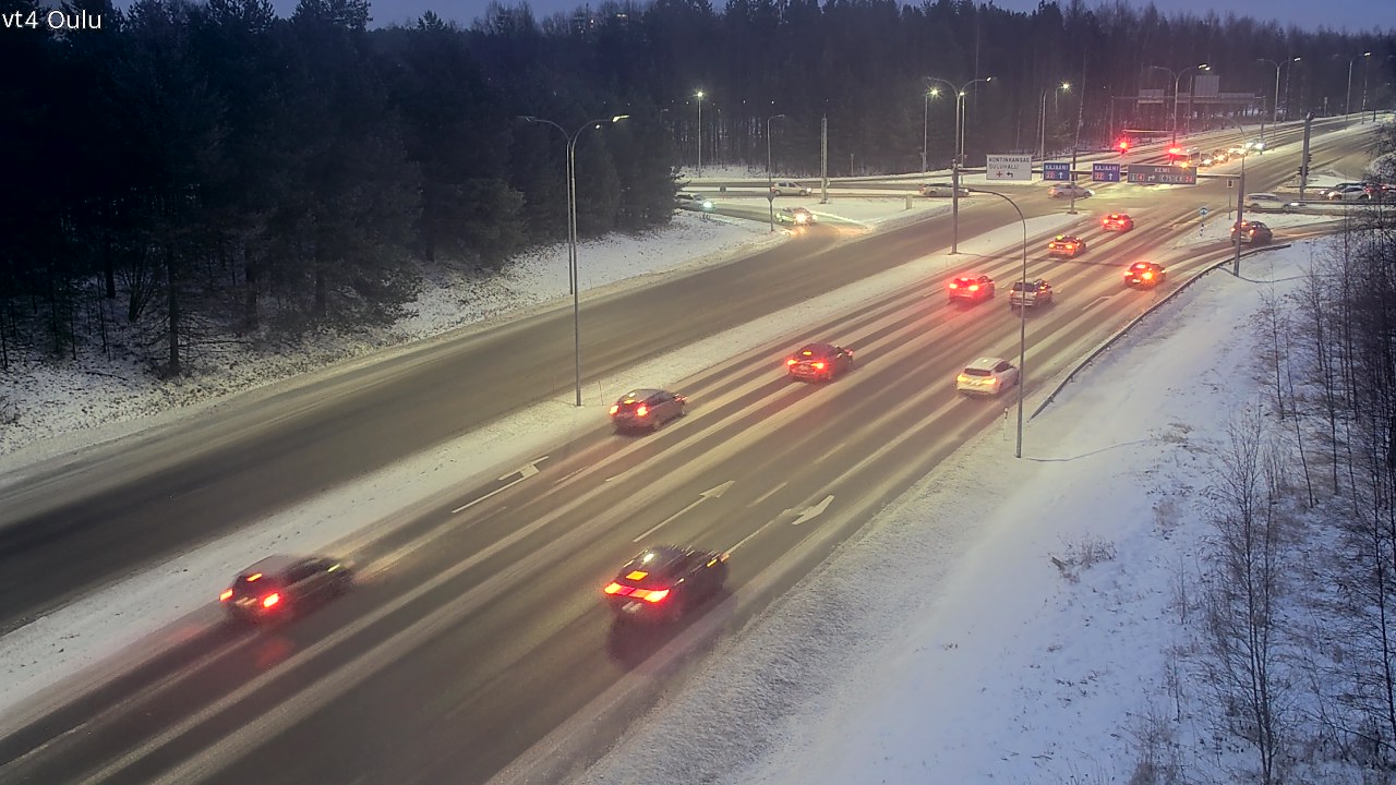 Weather Camera Image Road 4 Oulu, Oulu, Pohjois-Pohjanmaa