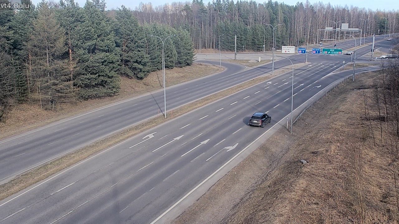 Weather Camera Image Väg 4 Uleåborg, Oulu, Pohjois-Pohjanmaa