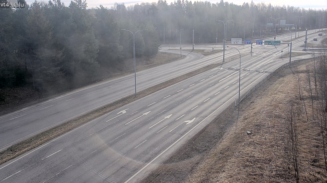 Weather Camera Image Väg 4 Uleåborg, Oulu, Pohjois-Pohjanmaa