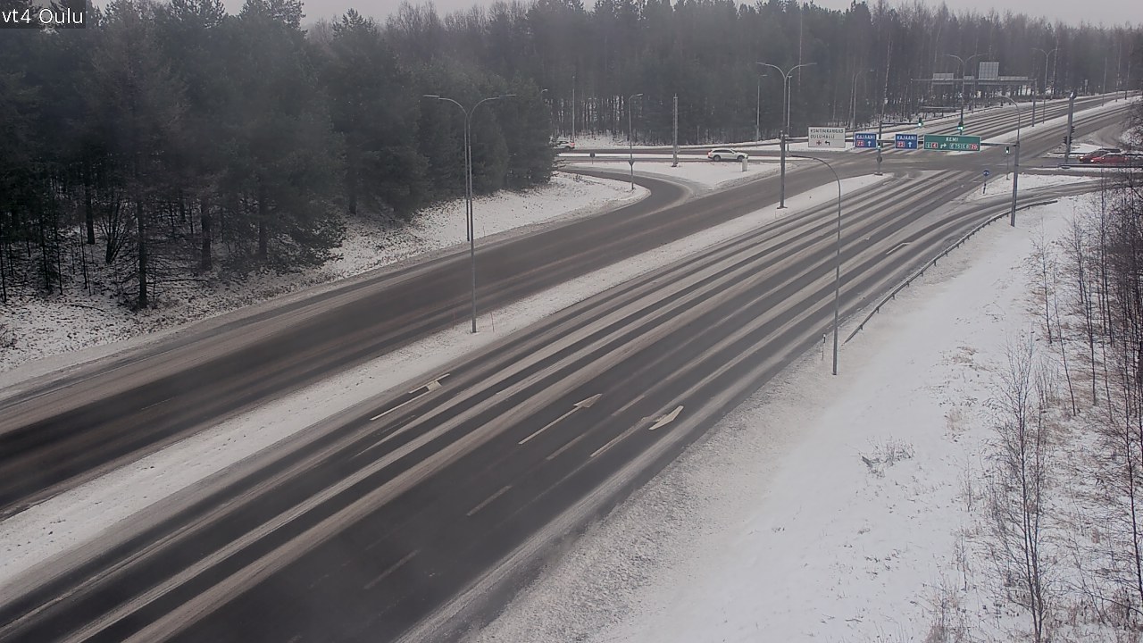 Weather Camera Image Väg 4 Uleåborg, Oulu, Pohjois-Pohjanmaa